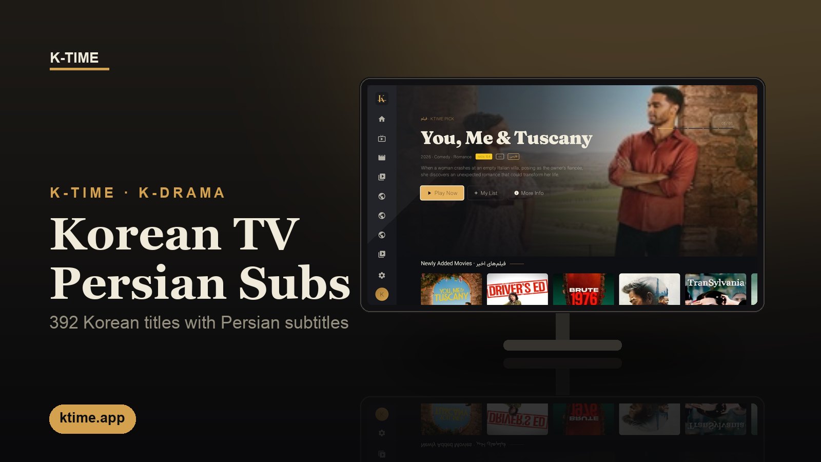 Watch Korean series and K-dramas with Persian subtitles on K-Time