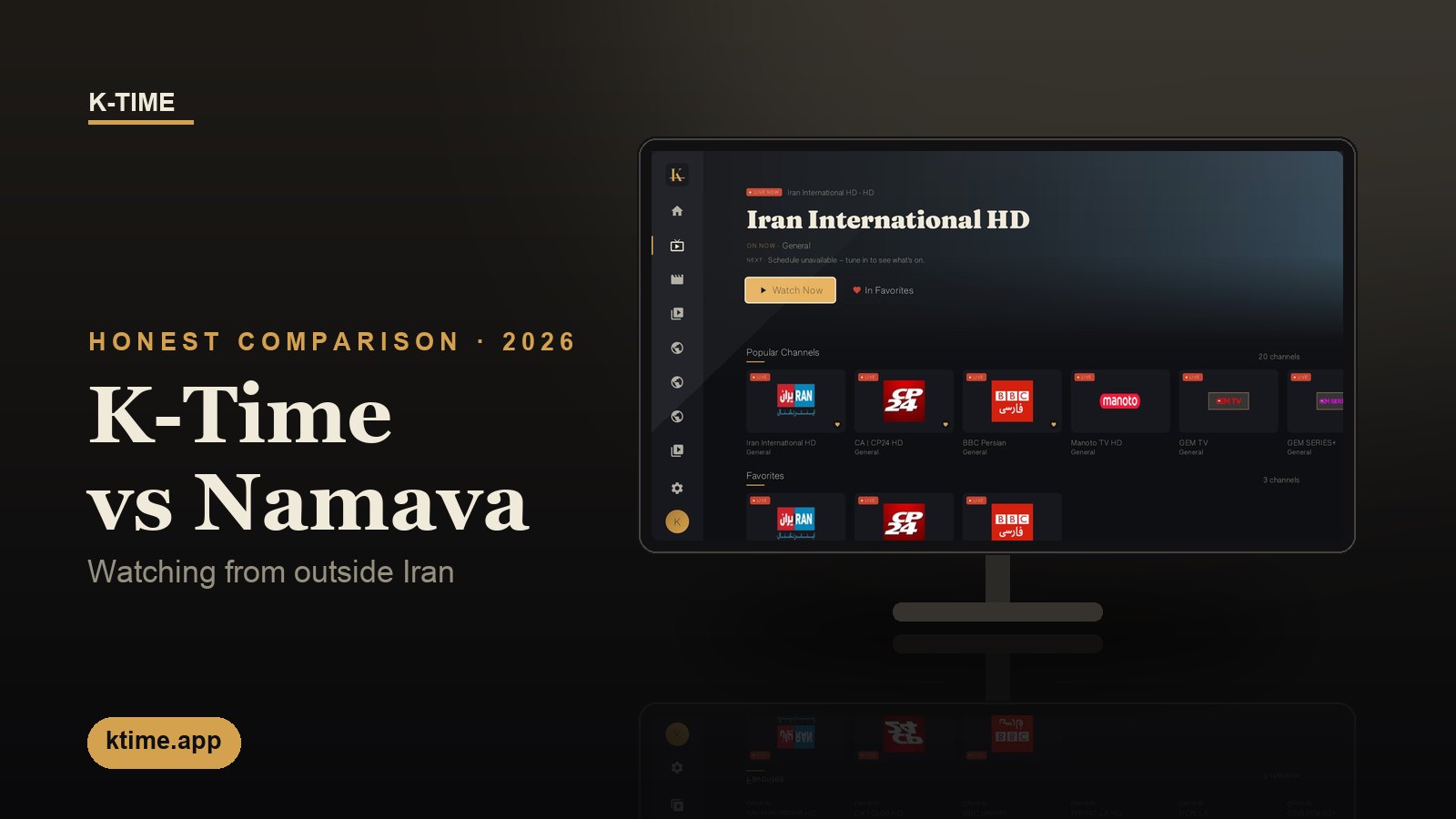 K-Time vs Namava — comparing Persian streaming for Iranians outside Iran