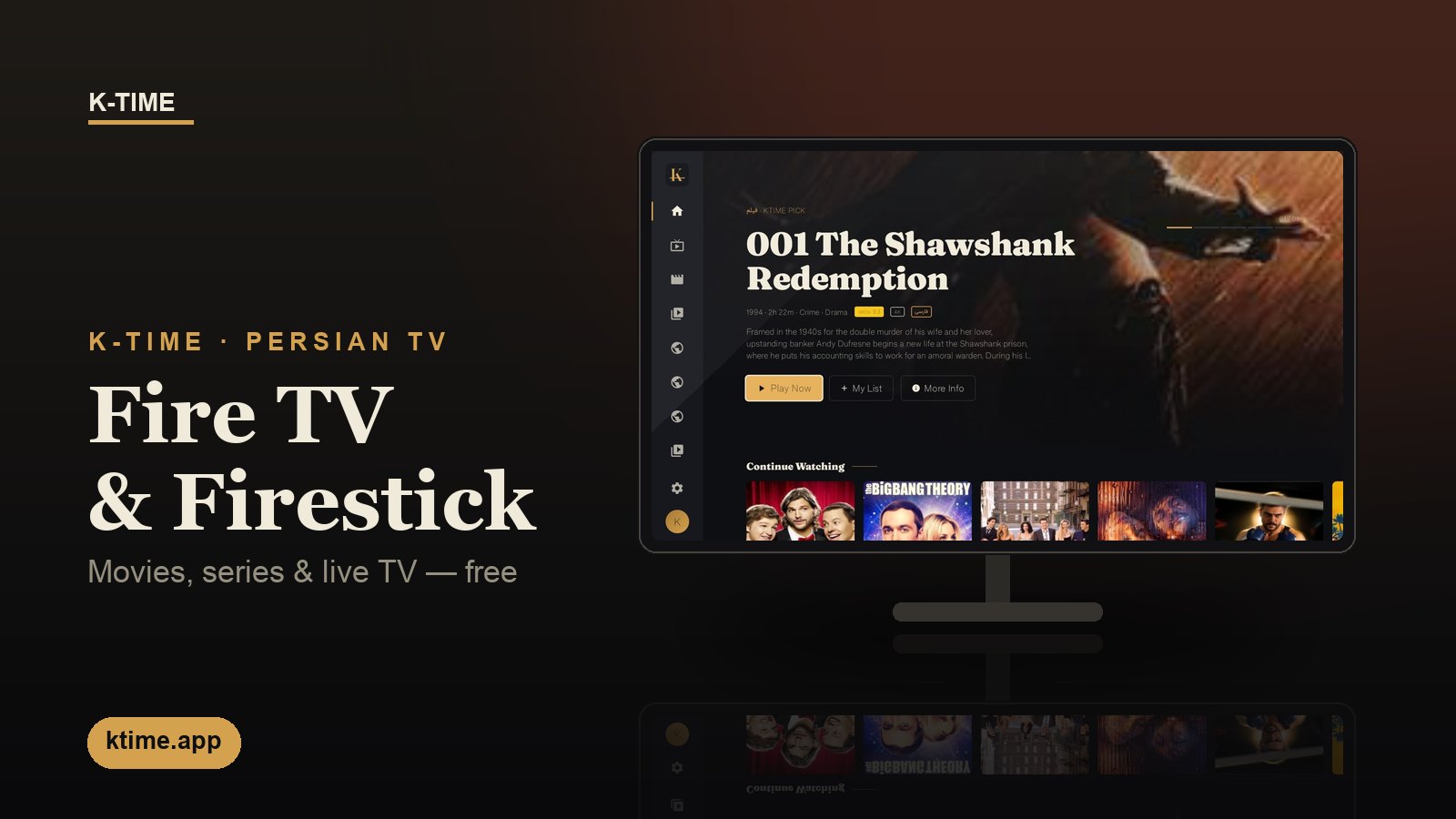 Watch K-Time on Fire TV and Firestick — Persian TV, movies and series